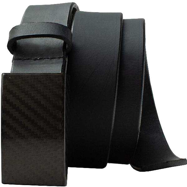 CF Black Leather Belt Professional/Travel Belt TSA Friendly