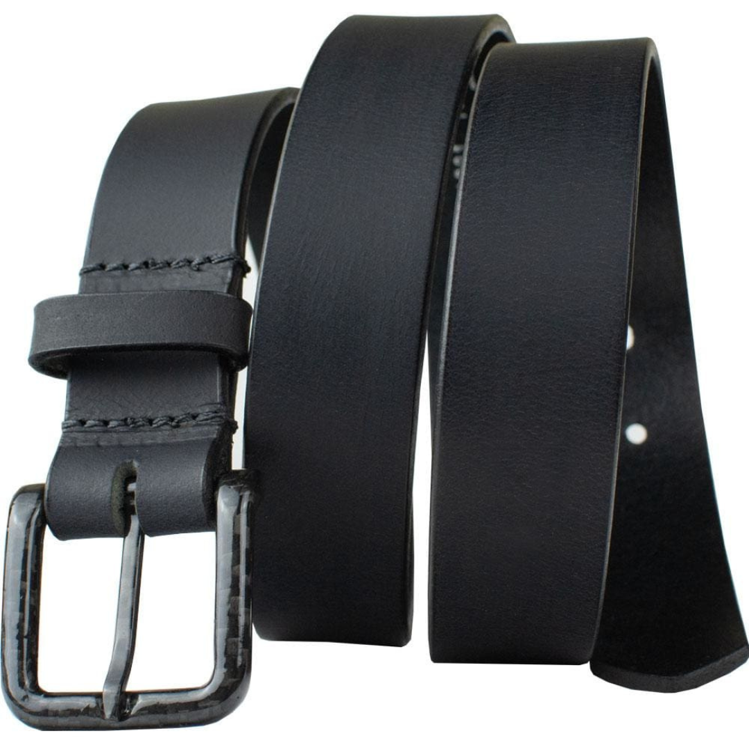 The Specialist Black Leather Belt | Carbon Fiber Belt | Lawyer Belt 34 inch / Black / Carbon Fiber/Leather The Specialist Black Leather Belt | Carbon Fiber Belt | Lawyer Belt 34 inch / Black / Carbon Fiber/Leather