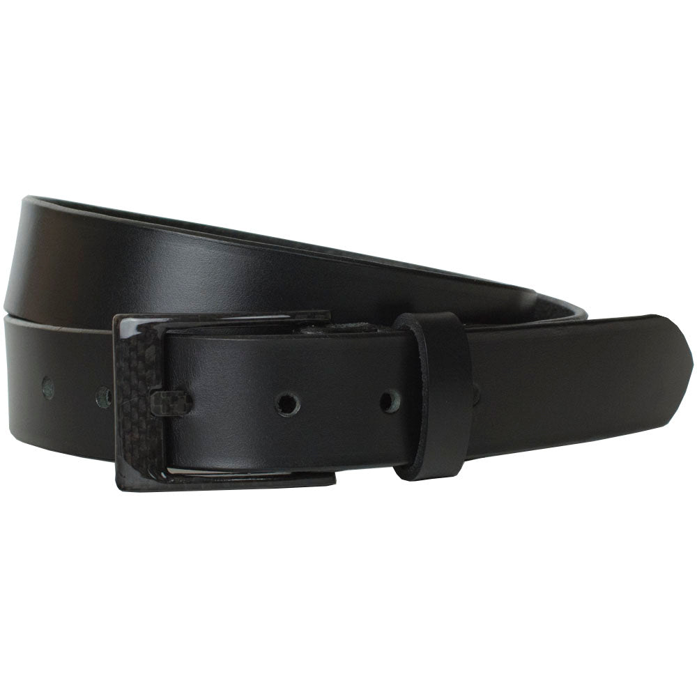 Classified Black Leather Dress Belt | Pilot Belt