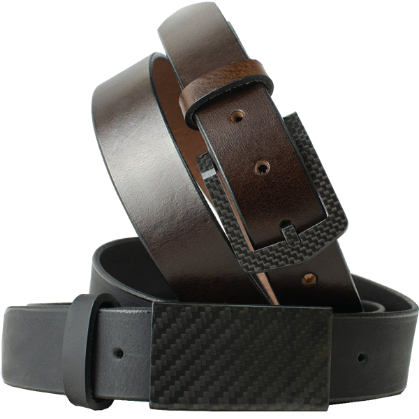EZ Traveler Belt Set by Nickel Smart - carbonfiberbelts.com, made with genuine leather 